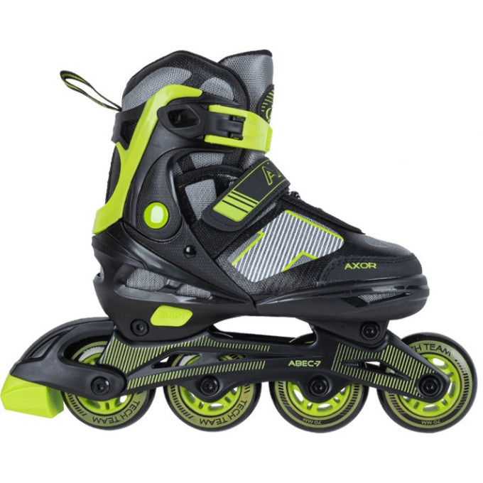 Ролики TECH TEAM AXOR р.30-33 (S) зеленый NN007452